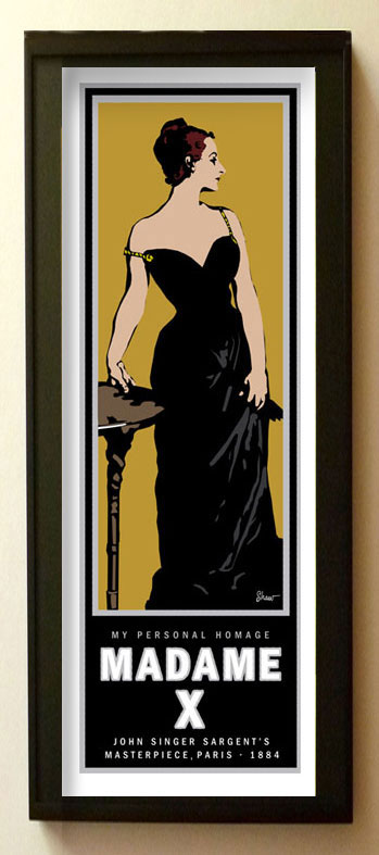 graphic portrait of madame x