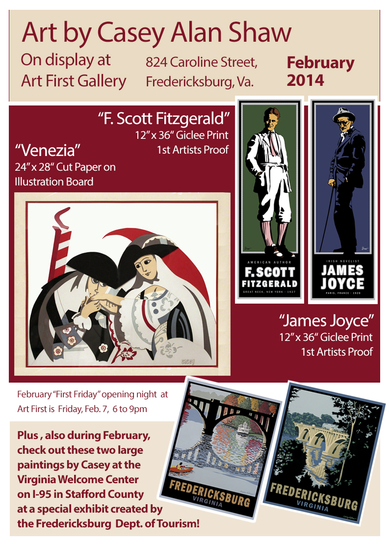Latest paintings and prints by Casey Alan Shaw, February 2014