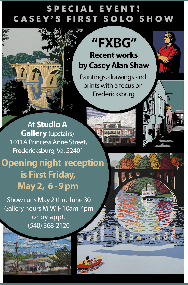 Latest paintings and prints by Casey Alan Shaw, May 2014
