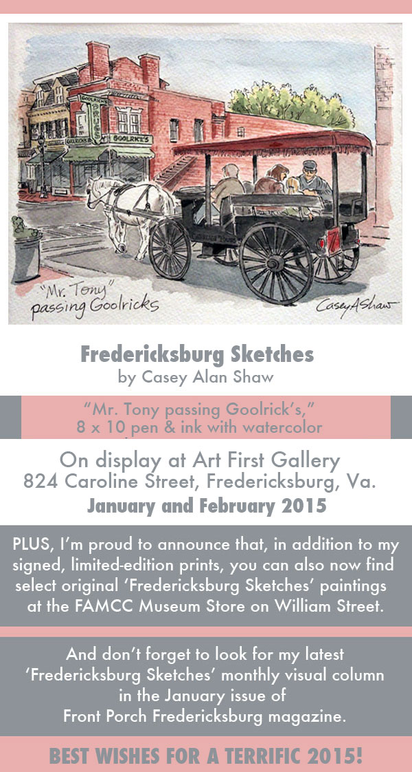 Latest paintings and prints by Casey Alan Shaw, January and February 2015